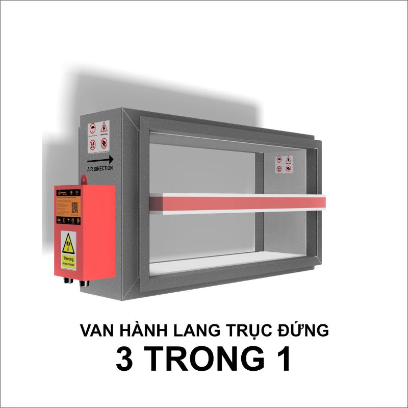 Van hành lang trục đứng ba trong một Starduct Van hành lang trục đứng ba trong một Starduct