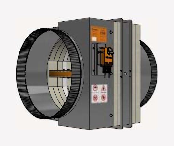 Van ngăn cháy cách nhiệt Starduct EI 90 loại tròn Van ngăn cháy cách nhiệt Starduct EI 90 loại tròn