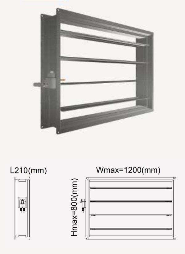 Van ngăn cháy Starduct S-FD-FS thân đơn Van ngăn cháy Starduct S-FD-FS thân đơn