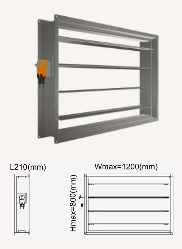 Van ngăn cháy Starduct S-FD-M thân đơn Van ngăn cháy Starduct S-FD-M thân đơn