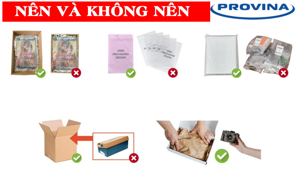 Cách đóng gói hàng hóa shopee