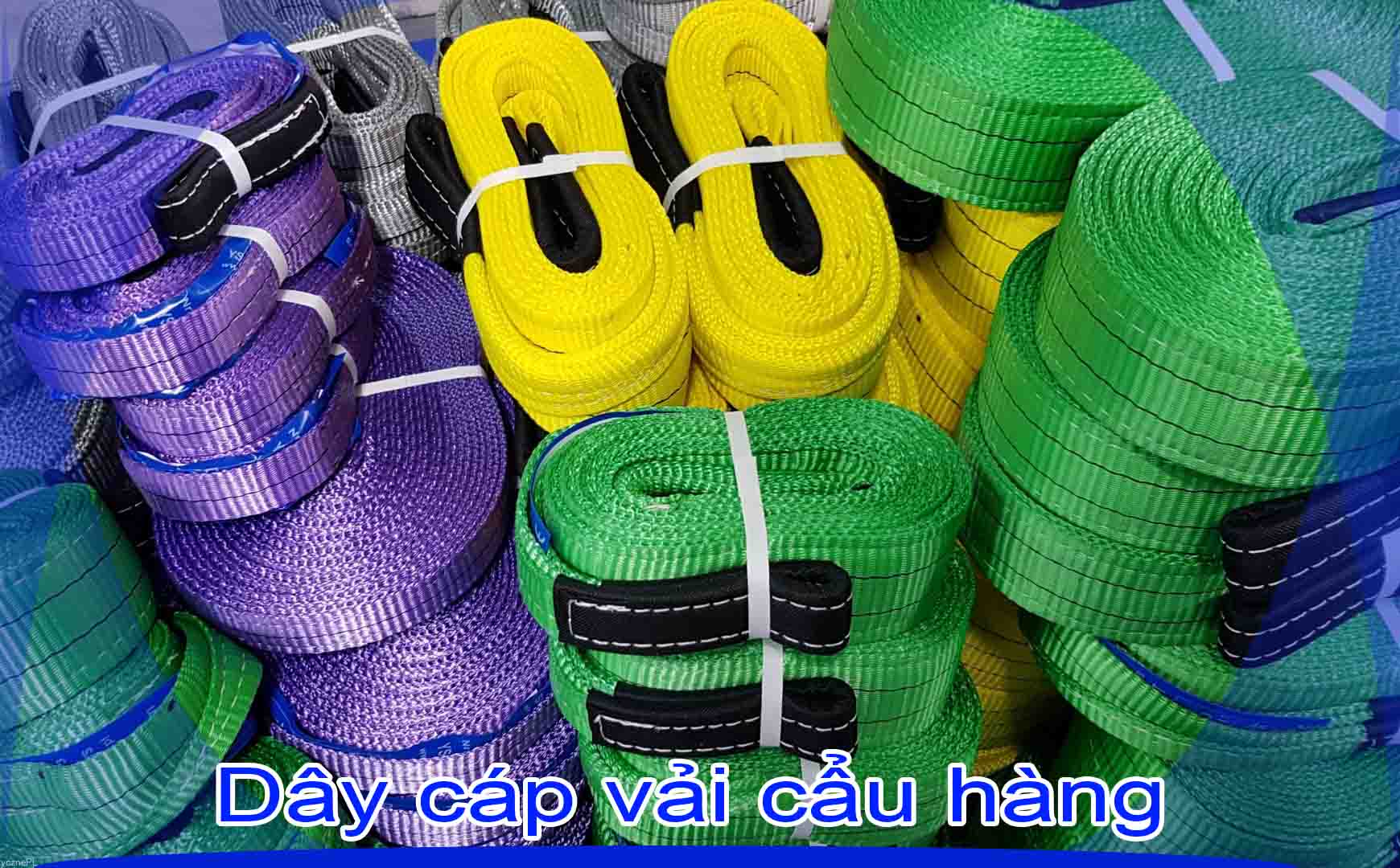 Dây cáp vải cẩu hàng tiếng trung là gì?