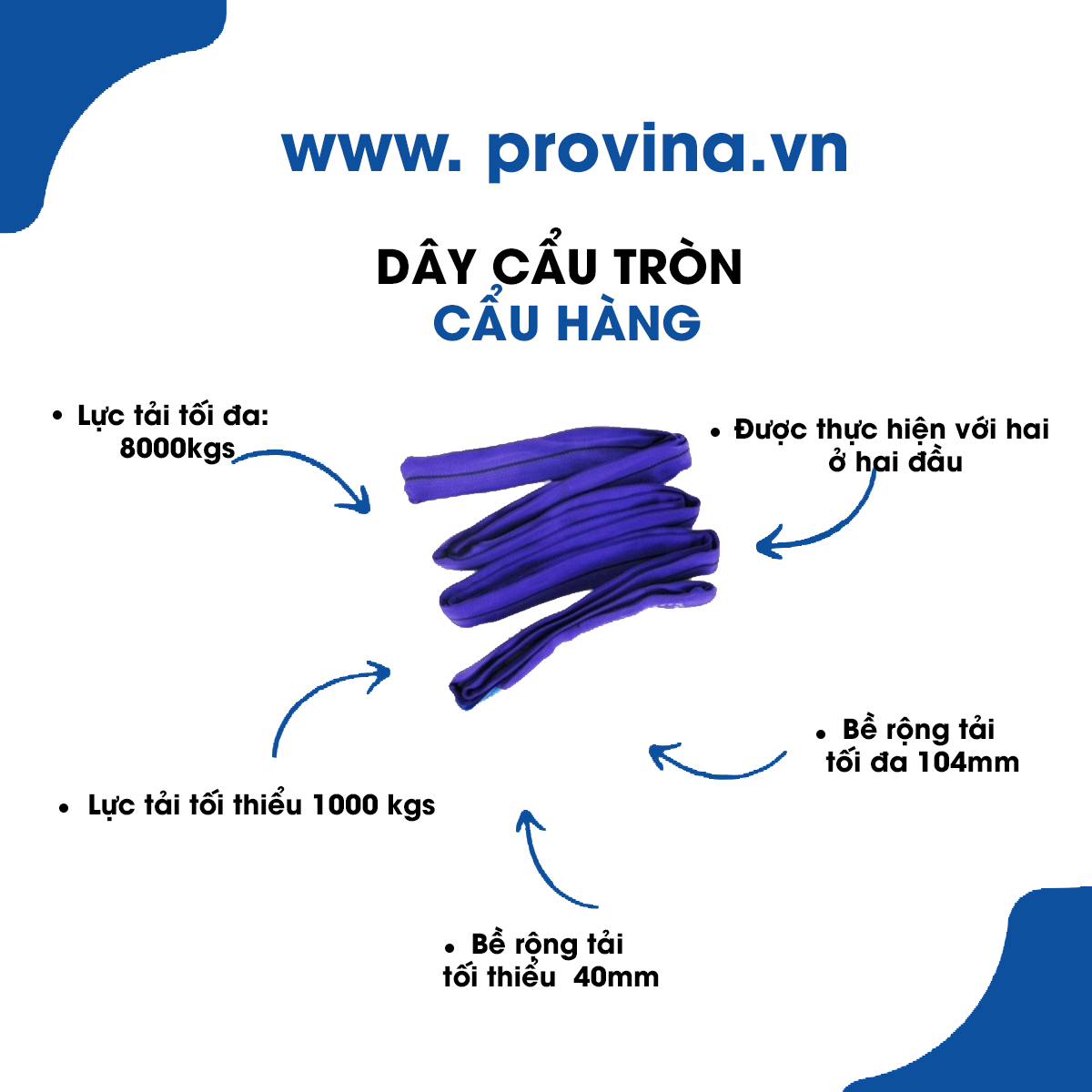 Cáp vải tròn và cáp vải dẹp? Khi nào nên sử dụng Cáp vải tròn và cáp vải dẹp? Khi nào nên sử dụng