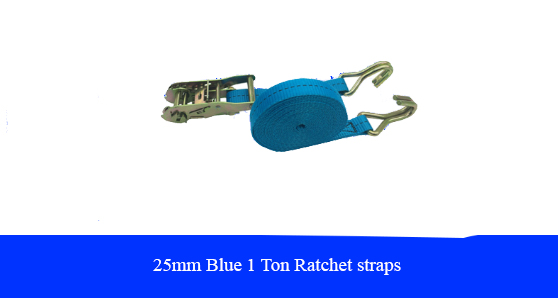 25mm blue 1Ton ratchet straps