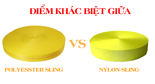 Polyester Slings với Nylon Slings