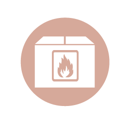 Ký hiệu trên thùng carton Vật liệu dễ cháy