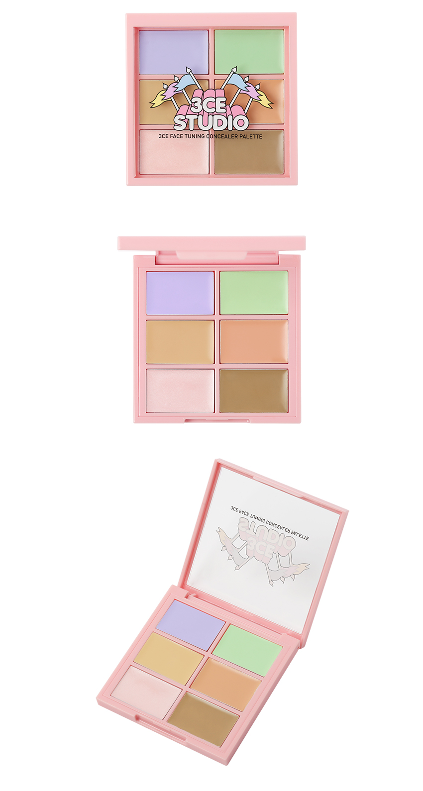 bang-mau-3ce-studio-face-tuning-concealer-palette-vua-che-khuyet-diem-vua-highlight-va-contour bang-mau-3ce-studio-face-tuning-concealer-palette-vua-che-khuyet-diem-vua-highlight-va-contour