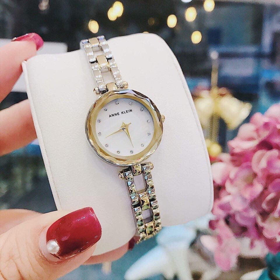 Đồng hồ nữ Anne Klein Crystal Mother of Pearl Dial Ladies Watch