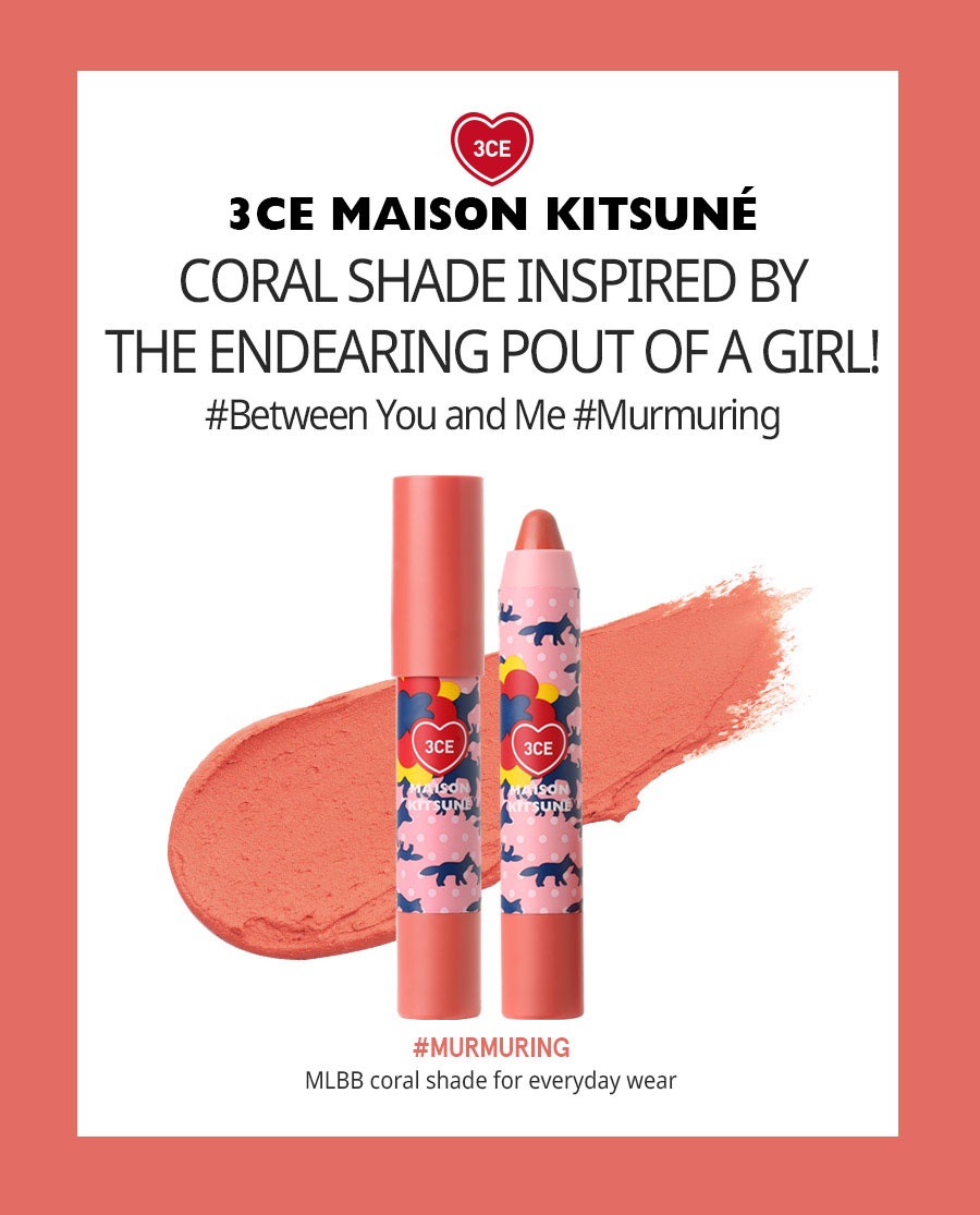 son-but-chi-3ce-maison-kitsune-velvet-lip-crayon-Murmuning son-but-chi-3ce-maison-kitsune-velvet-lip-crayon-Murmuning