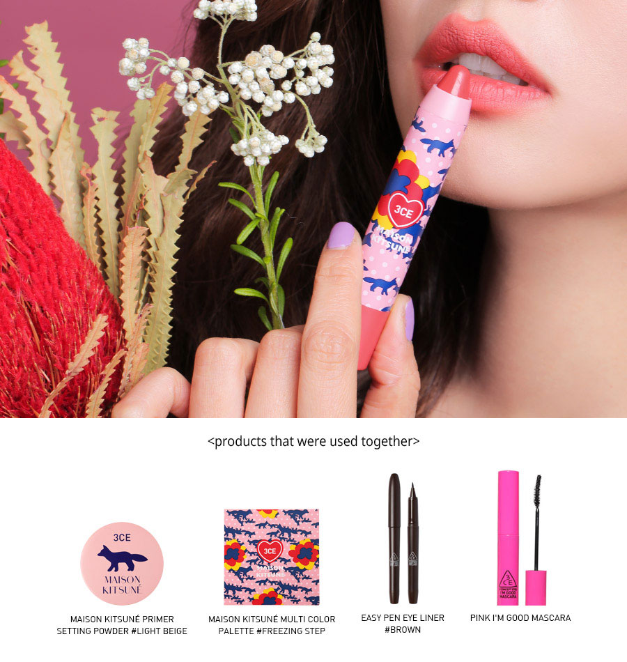 son-but-chi-3ce-maison-kitsune-velvet-lip-crayon-Blushed son-but-chi-3ce-maison-kitsune-velvet-lip-crayon-Blushed
