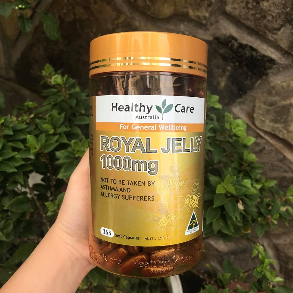 Sữa Ong Chua Healthy Care Royal Jelly 1000 365 Capsules