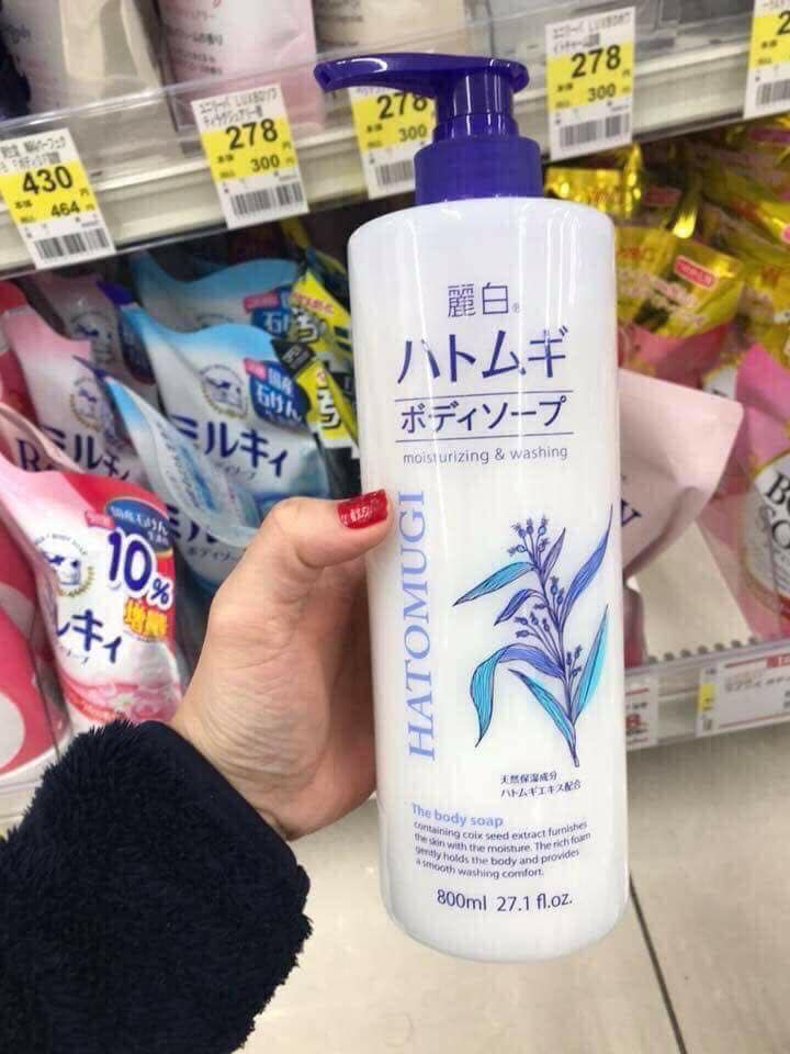 sua-tam-trang-da-duong-am-chiet-xuat-tu-hat-y-di-va-mam-gao-hatomugi-moisturizing-and-washing-800ml sua-tam-trang-da-duong-am-chiet-xuat-tu-hat-y-di-va-mam-gao-hatomugi-moisturizing-and-washing-800ml