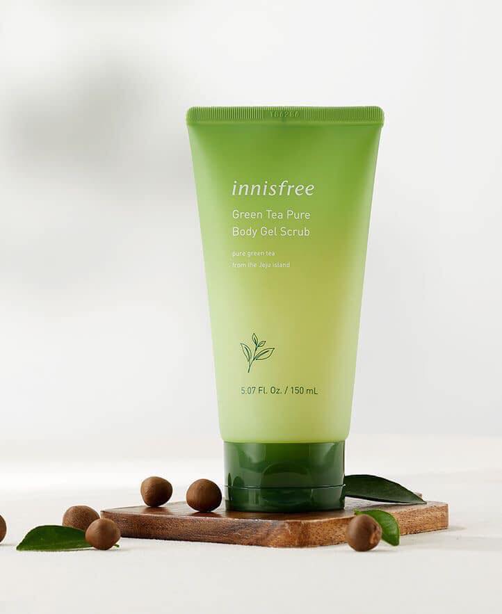 Tẩy tế bào chết toàn thân trà xanh siêu xịn của Innisfree Green Tea