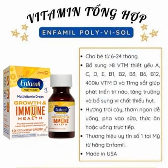Vitamin Tổng Hợp & Sắt Enfamil Poly-Vi-Sol (Brain & Body) - Lọ 50ml