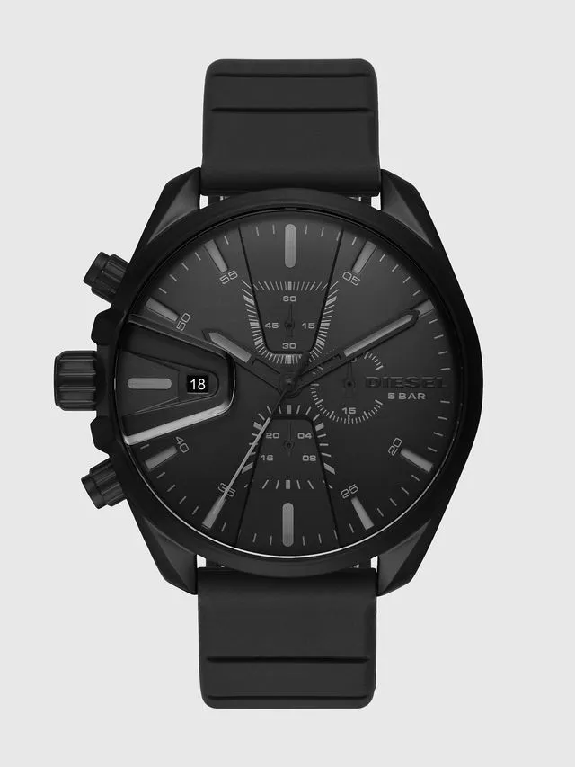 Đồng hồ cực chất cho người cá tính Diesel Chronograph Black Silicone Watch