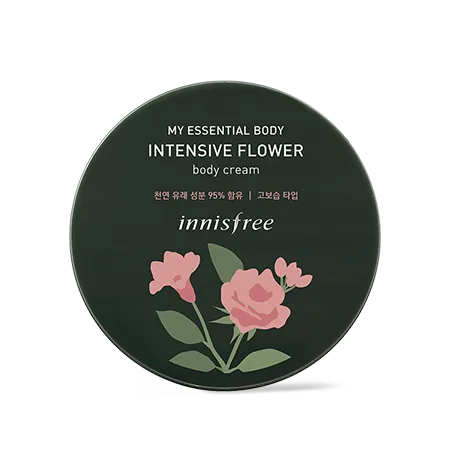 Kem dưỡng ẩm toàn thân chiết xuất từ Hoa Hồng Phong Lữ Innisfree My Essential Body Intensive Flower Body Cream