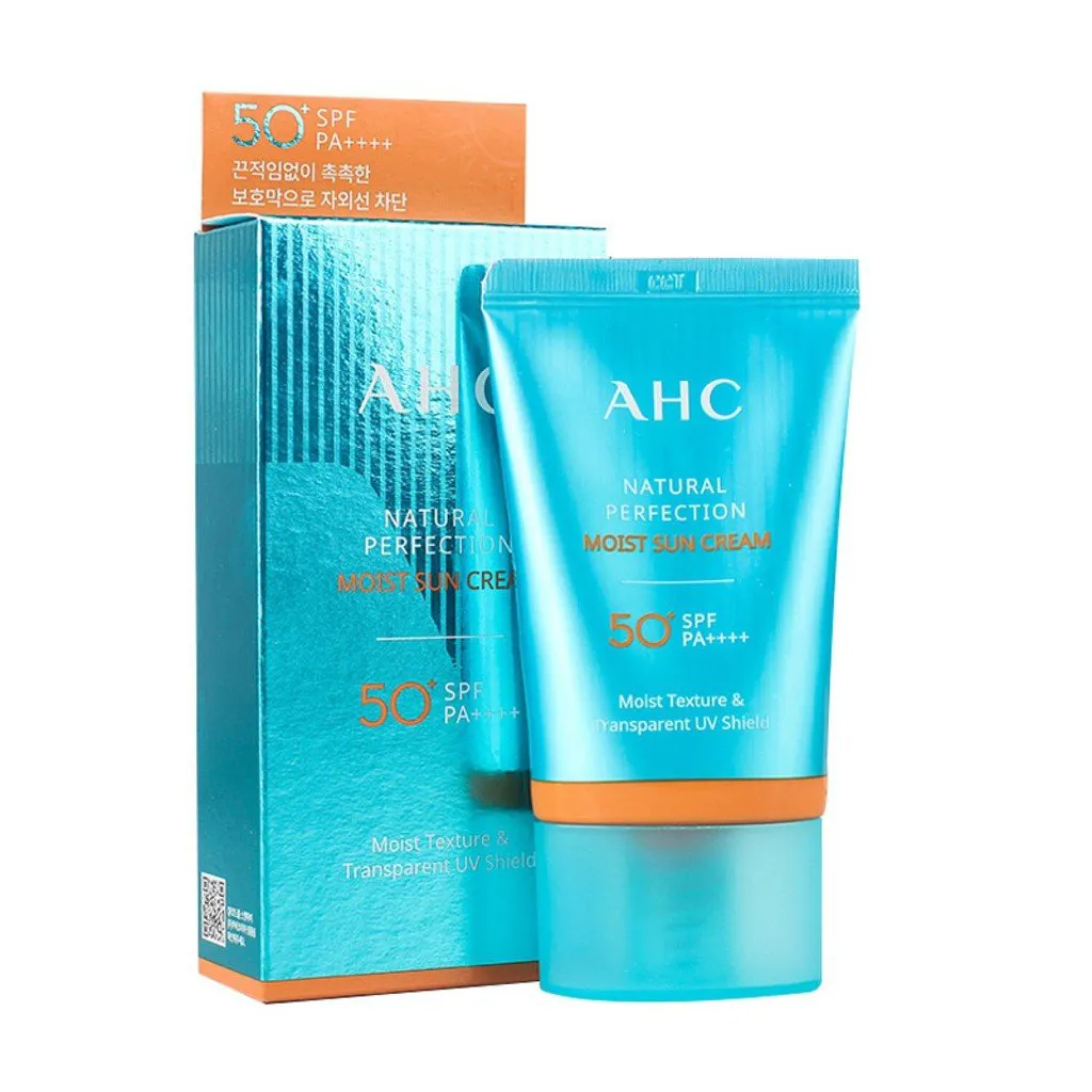 Kem chống nắng AHC Natural Perfection Moist Sun Cream SPF50+ PA++++