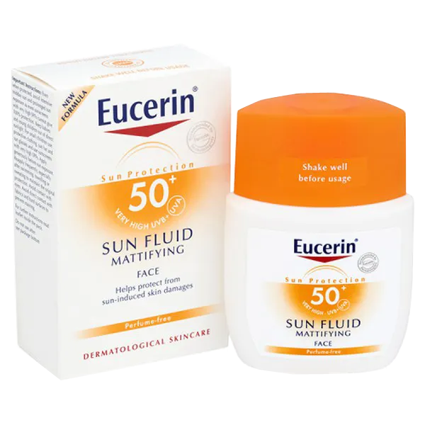 Kem Chống Nắng dạng lỏng Eucerin Sun Fluid Mattifying SPF50+ 50ml