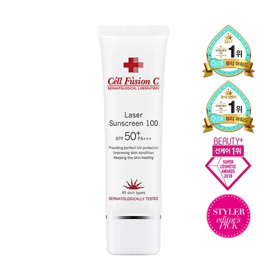 Kem chống nắng vật lý cho da sau peel và laser Cell Fusion C Laser Sunscreen 100 SPF50+ PA+++