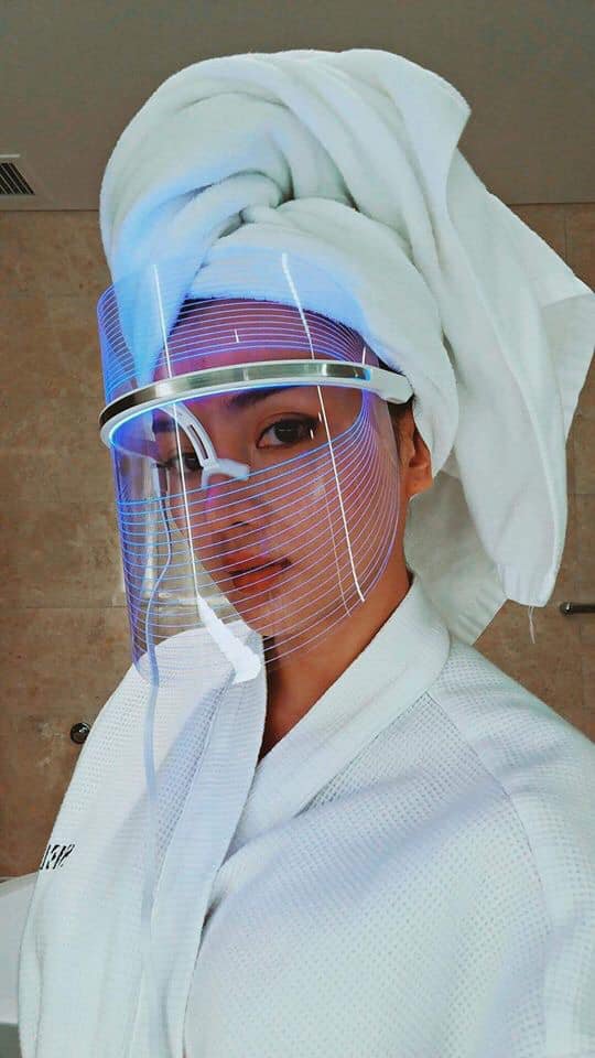 Mặt nạ đèn led ánh sáng trị liệu và chăm sóc da Wellderma Led Light Therapy Genie Face Mask