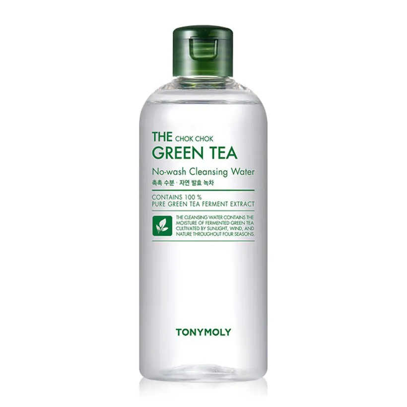 Nước tẩy trang trà xanh Tonymoly The Chok Chok Green Tea No-wash Cleansing Water