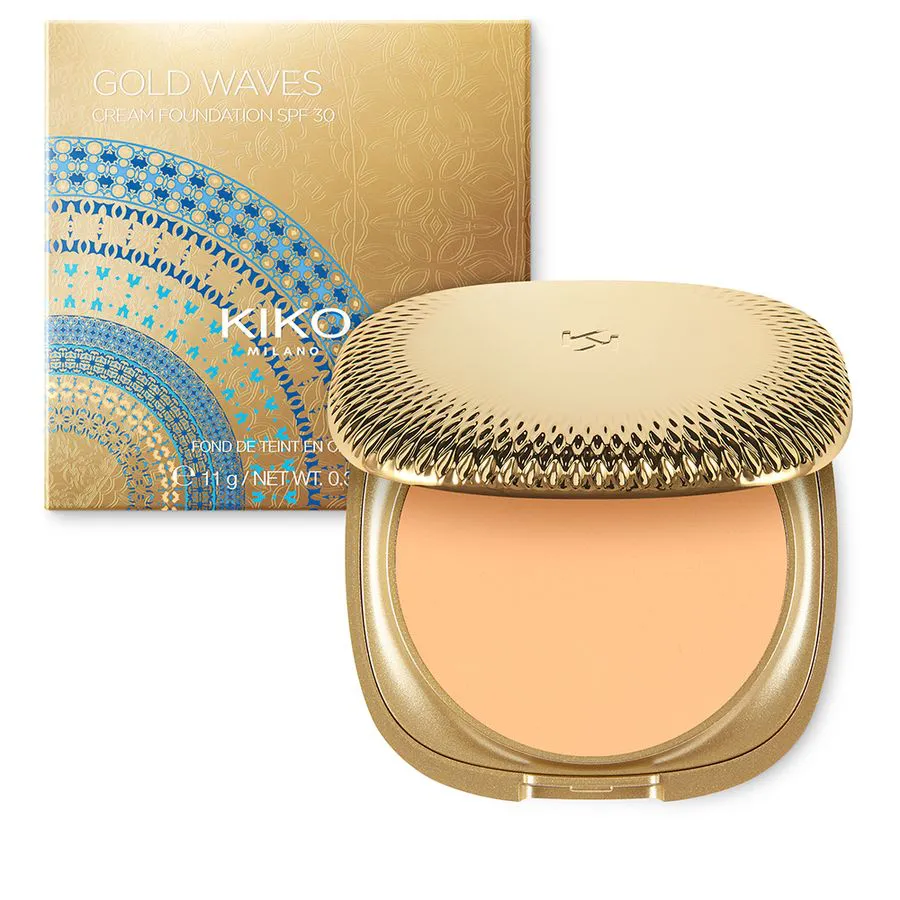 Phấn phủ dạng kem Kiko Gold Waves Cream Foundation SPF