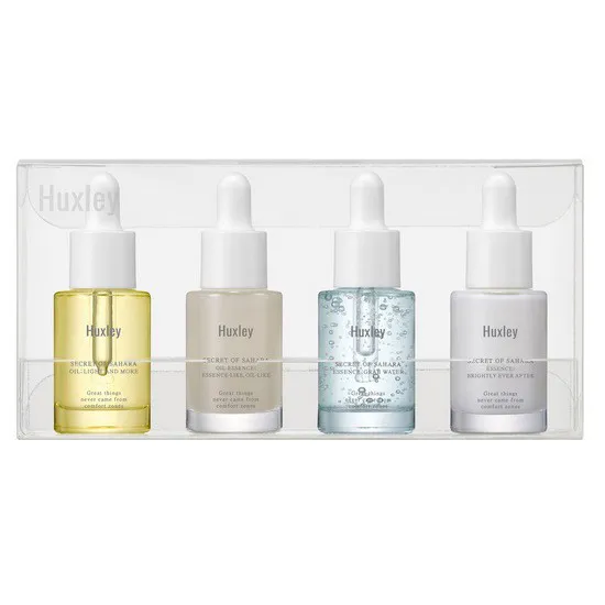 Tinh chất dưỡng da chiết xuất từ xương rồng giúp dưỡng ẩm và chống lão hóa da Huxley Secret Of Sahara Essence (set mini)