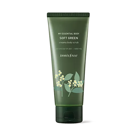 Tẩy tế bào chết toàn thân Innisfree My Essential Body Soft Green Creamy Body Scrub