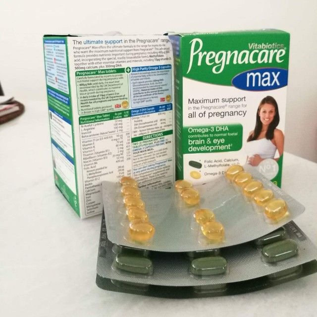 Vitamin cho bà bầu Vitabiotics Pregnacare Max dùng trong suốt thai kỳ của UK