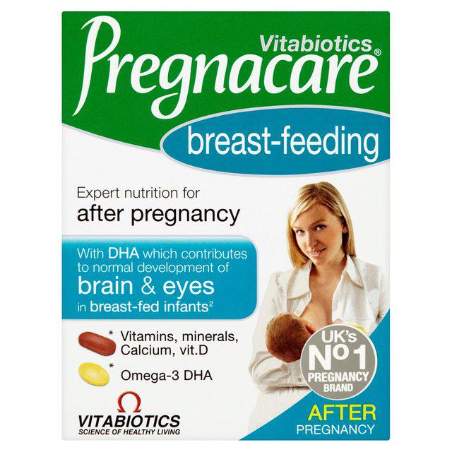 Vitamin cho bà bầu Vitabiotics Pregnacare Breast-feeding dùng trong giai đoạn cho con bú của UK