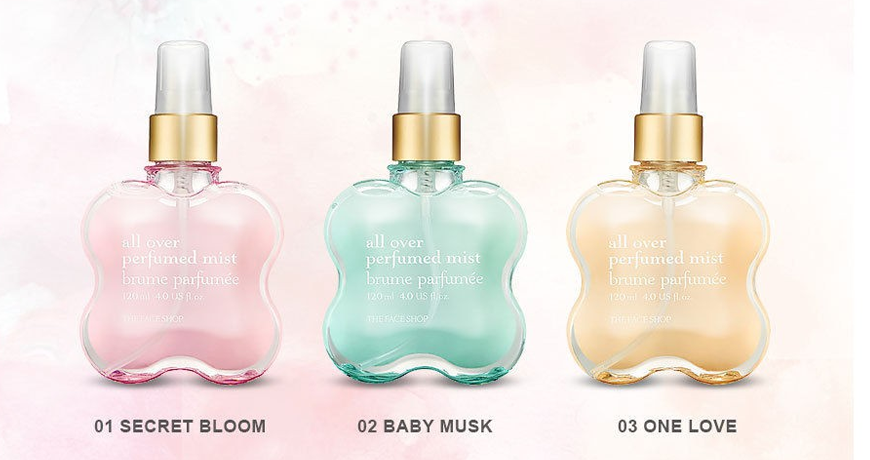 Xịt thơm Body - Dưỡng thể nước hoa The Face Shop All Over Perfume Mist 120ml