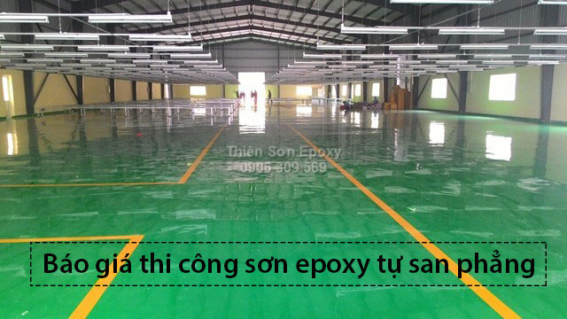 Báo giá thi công sơn epoxy tự san phẳng (tự cân bằng) Báo giá thi công sơn epoxy tự san phẳng (tự cân bằng)