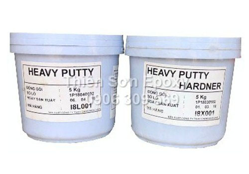 Bột bả Heavy Putty xử lý khuyết tật sàn bề mặt sàn bê tông Bột Bả Trám Trét Xử Lý Khuyết Tật Heavy Putty Hãng Sơn Chokwang