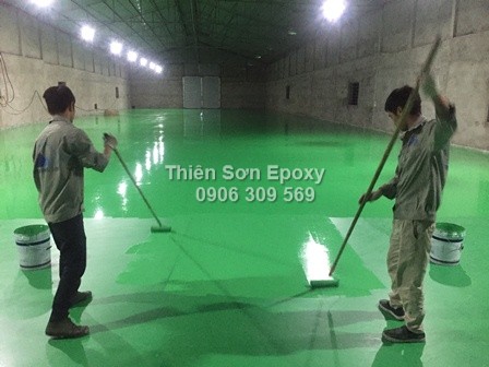 Dự án thi công sơn epoxy công ty Bao Bì Nam Dương - thi công lớp thứ hai Dự án thi công sơn epoxy công ty Bao Bì Nam Dương - thi công lớp thứ hai