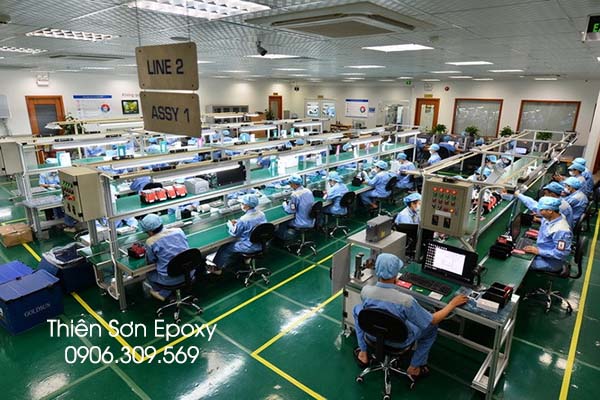 sàn chống tĩnh điện ở nhà máy sản xuất chip bo mạch sàn chống tĩnh điện ở nhà máy sản xuất chip bo mạch