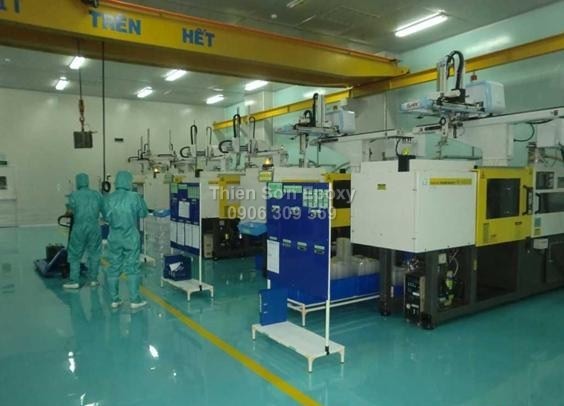 Nhà xưởng sử dụng sơn epoxy chống tĩnh điện sau khi đi vào hoạt động Nhà xưởng sử dụng sơn epoxy chống tĩnh điện sau khi đi vào hoạt động