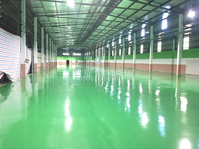 Nền nhà xưởng hoàn thiện sử dụng sơn epoxy Epifloor Nền nhà xưởng hoàn thiện sử dụng sơn epoxy Epifloor