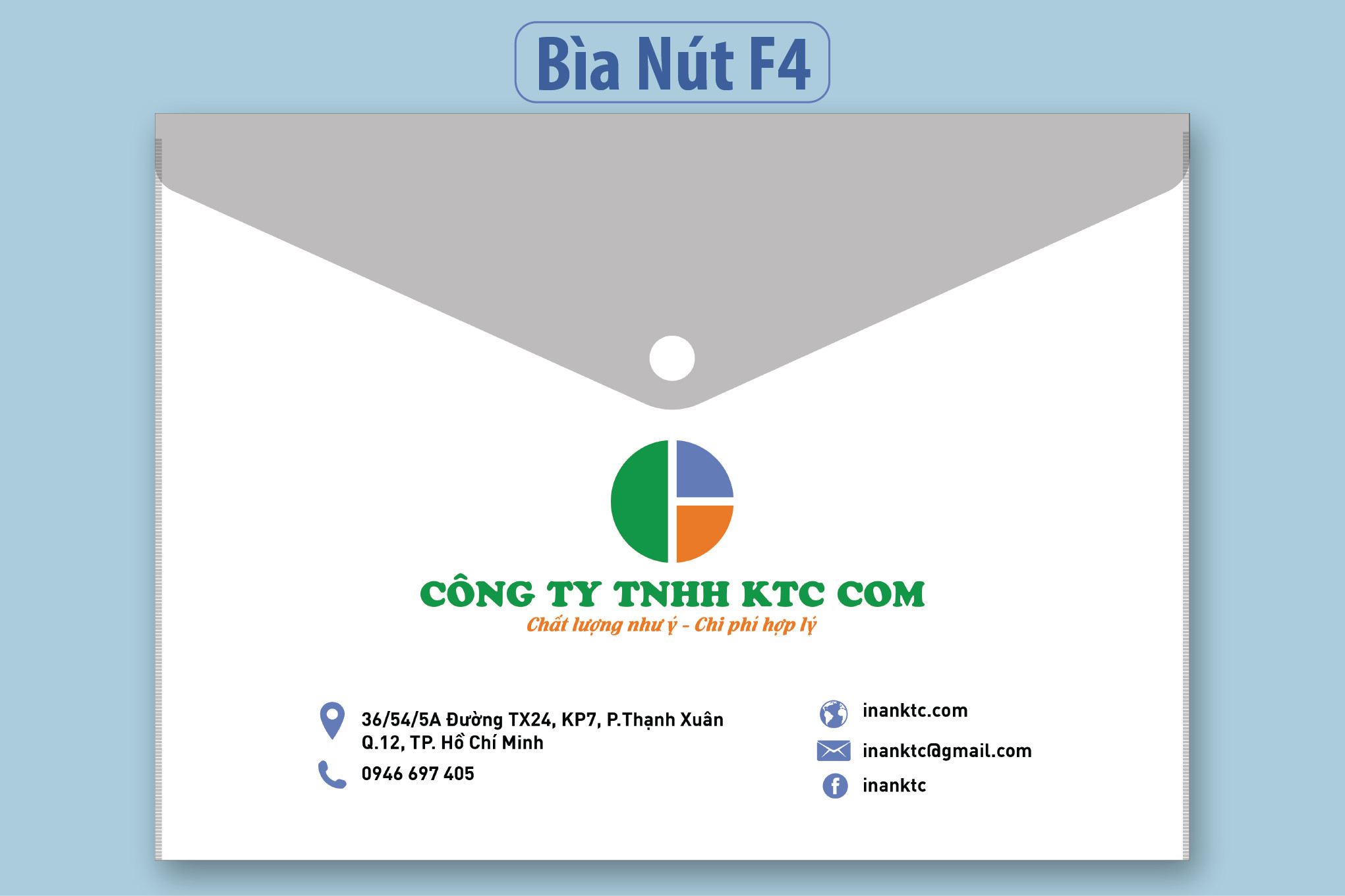 Bìa nút nhựa khổ F4 đựng tờ giấy lớn hơn A4 BÌa nút nhựa khổ F4