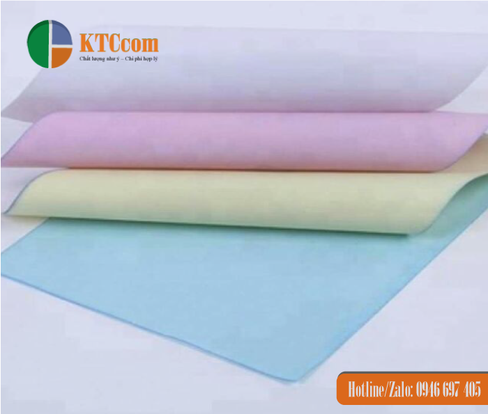 Mẫu giấy Cacbonless 4 liên Mẫu giấy Cacbonless 4 liên