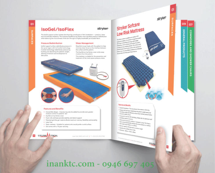 in Catalogue giới thiệu sản phẩm