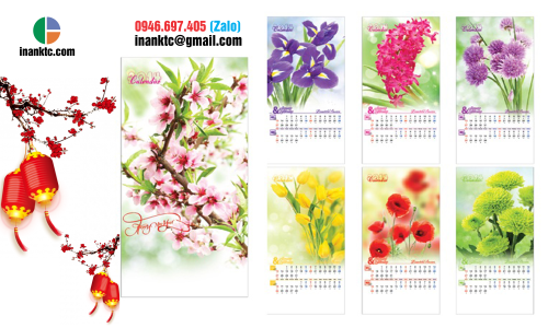 Mẫu Lịch treo tương đẹp Mẫu Lịch treo tương đẹp