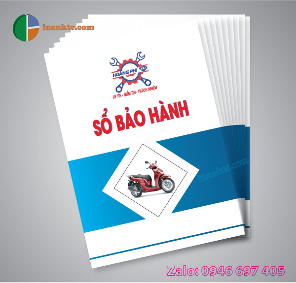 In sổ bảo hành tại tphcm giá rẻ - 0946 697 405 In sổ bảo hành tại tphcm giá rẻ