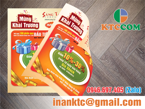 Mẫu tờ rơi khai trương