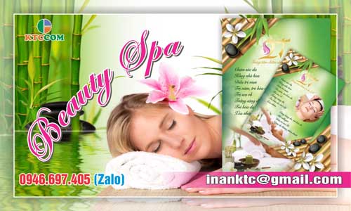 Mẫu tờ rơi quảng cáo spa