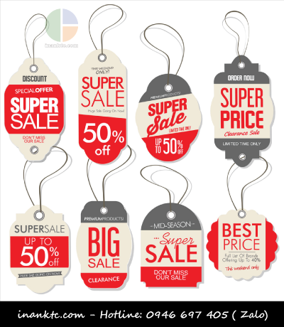 Mẫu thẻ treo giảm giá sản phẩm Mẫu thẻ treo giảm giá sản phẩm