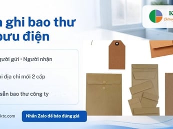 Cách ghi bao thư, phong bì gửi bưu điện đúng chuẩn: người gửi, người nhận và địa chỉ mới 2 cấp