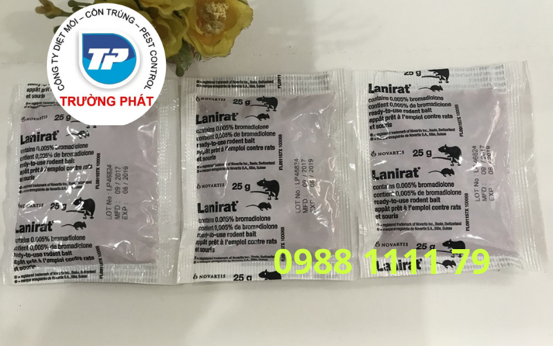Thuốc diệt chuột Lanirat Thuốc diệt chuột Lanirat