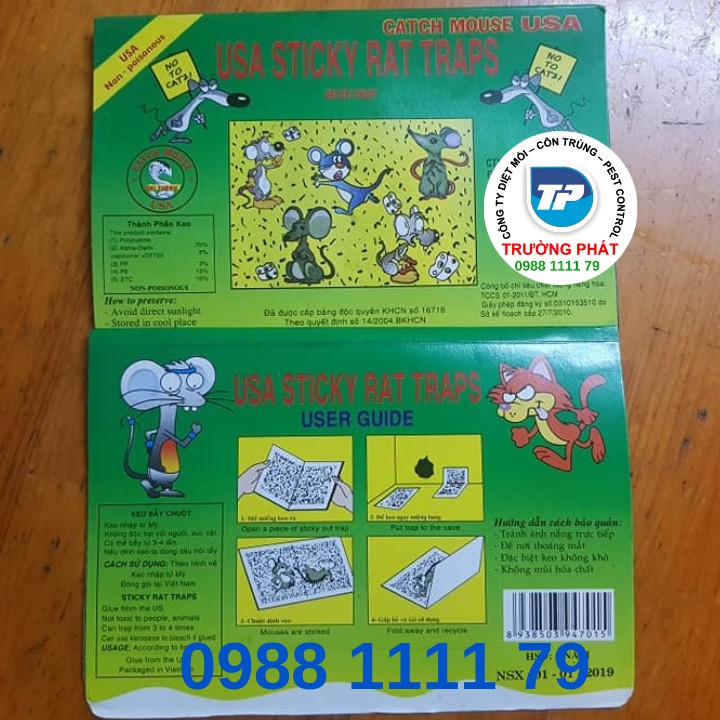 Keo bẫy chuột dang miếng Keo bẫy chuột dang miếng