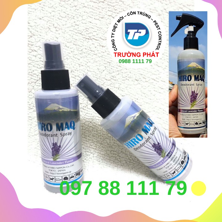 Khử mùi diệt khuẩn Hiro maq Khử mùi diệt khuẩn Hiro maq