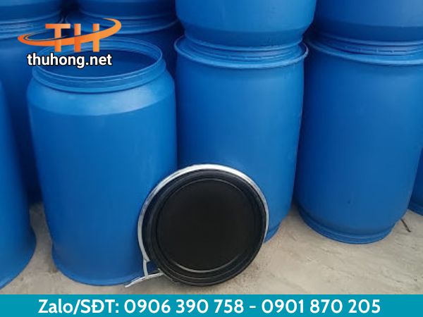 Thùng phuy nhựa có nắp đậy kín Thùng phuy nhựa có nắp đậy kín